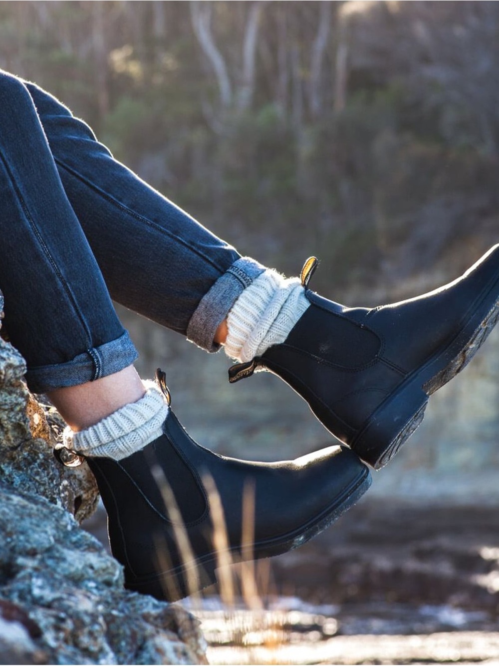Blundstone 068 Chisel Toe Black Leather Chelsea Boots